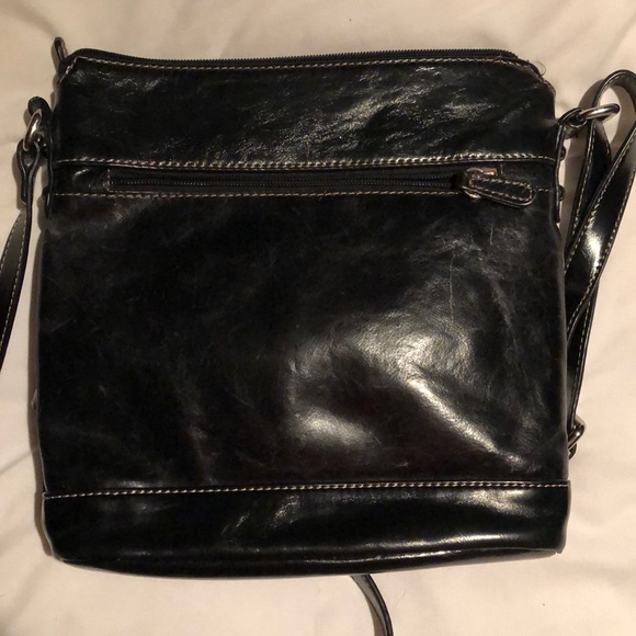 Black leather crossbody - Picture 7 of 8